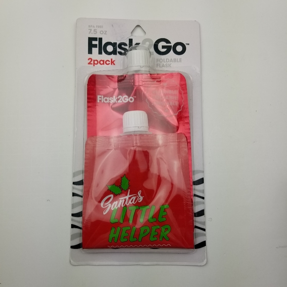 2 pack Red Green Flask2Go Flask To Go Resuable Fla - Picture 1 of 6